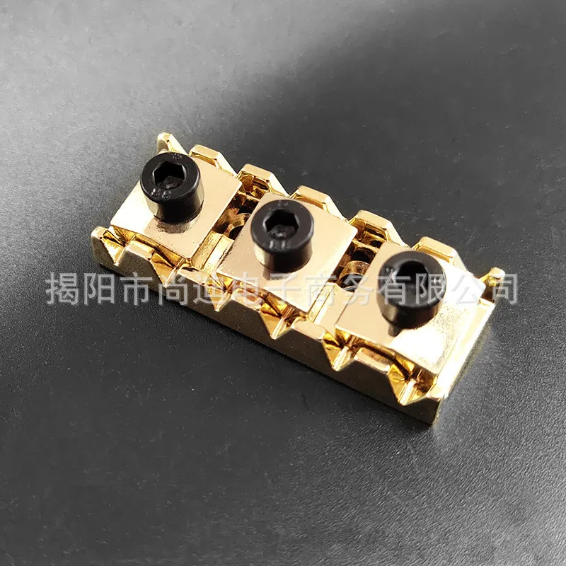 Universeller ST/SQ-Sattel für E-Gitarre, doppelter Sattel, 42 mm, langlebiges, gehärtetes Material für stabile Stimmung, Reparatur von Gitarrenteilen – Detail 1