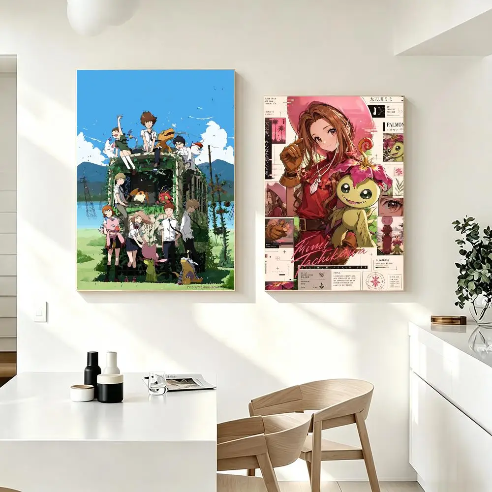 Digimon Poster Poster HD Printing Fresh Elegant Style Wall Art Home Decor For Living Room Bedroom Gift