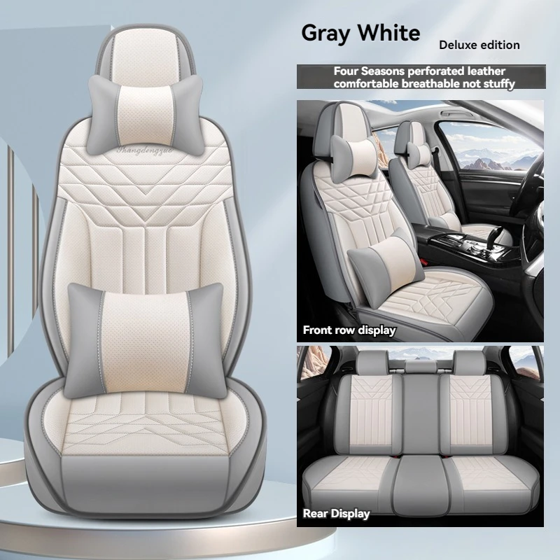 

5 Seat Full Set Universal Car Leather Seat Cover For Cadillac XT5XT4 XT6 ATSL CT4 CT5 CT6 CT CTS Car Accessories Protector