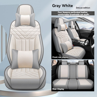 5 Seats Full Set Universal Car Leather Seat Cover For KIA Sportage Optima Rio Niro Soul Ceed Cerato Forte Opirus Car Accessories