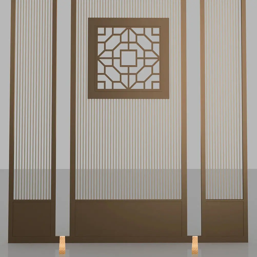 2Pcs High Quality Wooden Room Divider Stand Fine Craftsmanship Thickened Base for Folding Screens Space Separation Room Privacy