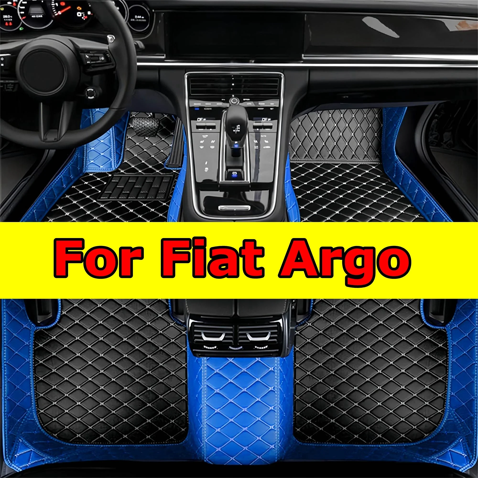 

Автомобильные коврики на заказ для Fiat Argo 2018 2019 2020 покрытие кожаные напольные вкладыши водонепроницаемый коврик