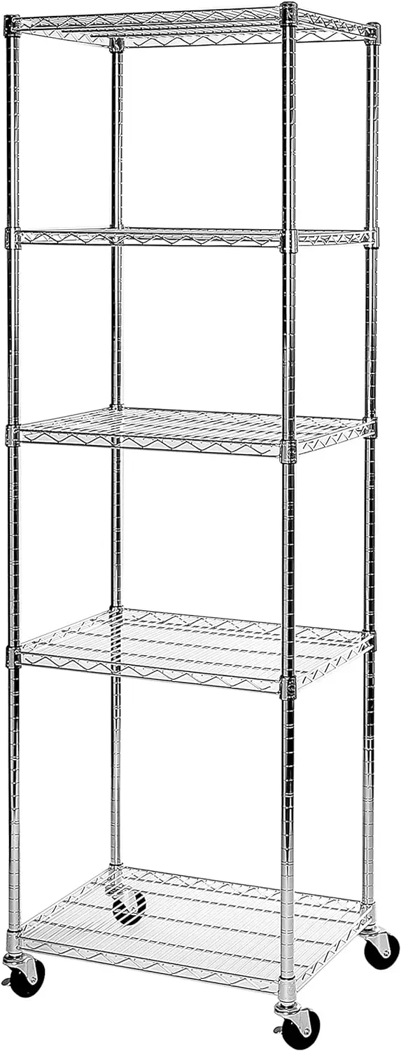 

Seville Classics UltraDurable Heavy Duty NSF Solid Steel Wire Rack Storage Unit Organizer for Garage, Warehouse, Office, Restaur