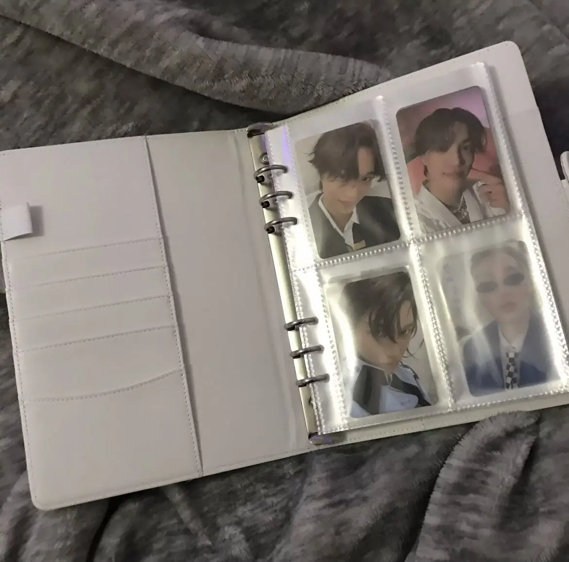 MINKYS Makronen Farbe A6/A5 PU Leder DIY Binder Photocards Sammeln Buch Tagebuch Agenda Planer Kugel Abdeckung Album Schreibwaren – Detail 16