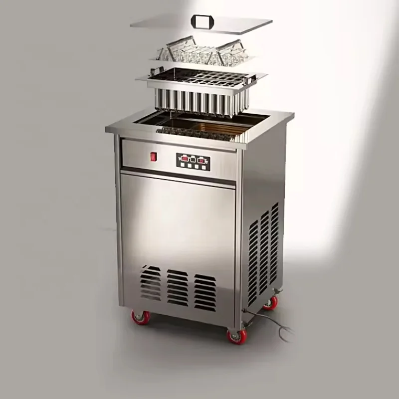 High Productivity New Electric Commercial Popsicle Machine for Making Ice Lolly Sticks From Water Milk Fruit for Factories Shops
