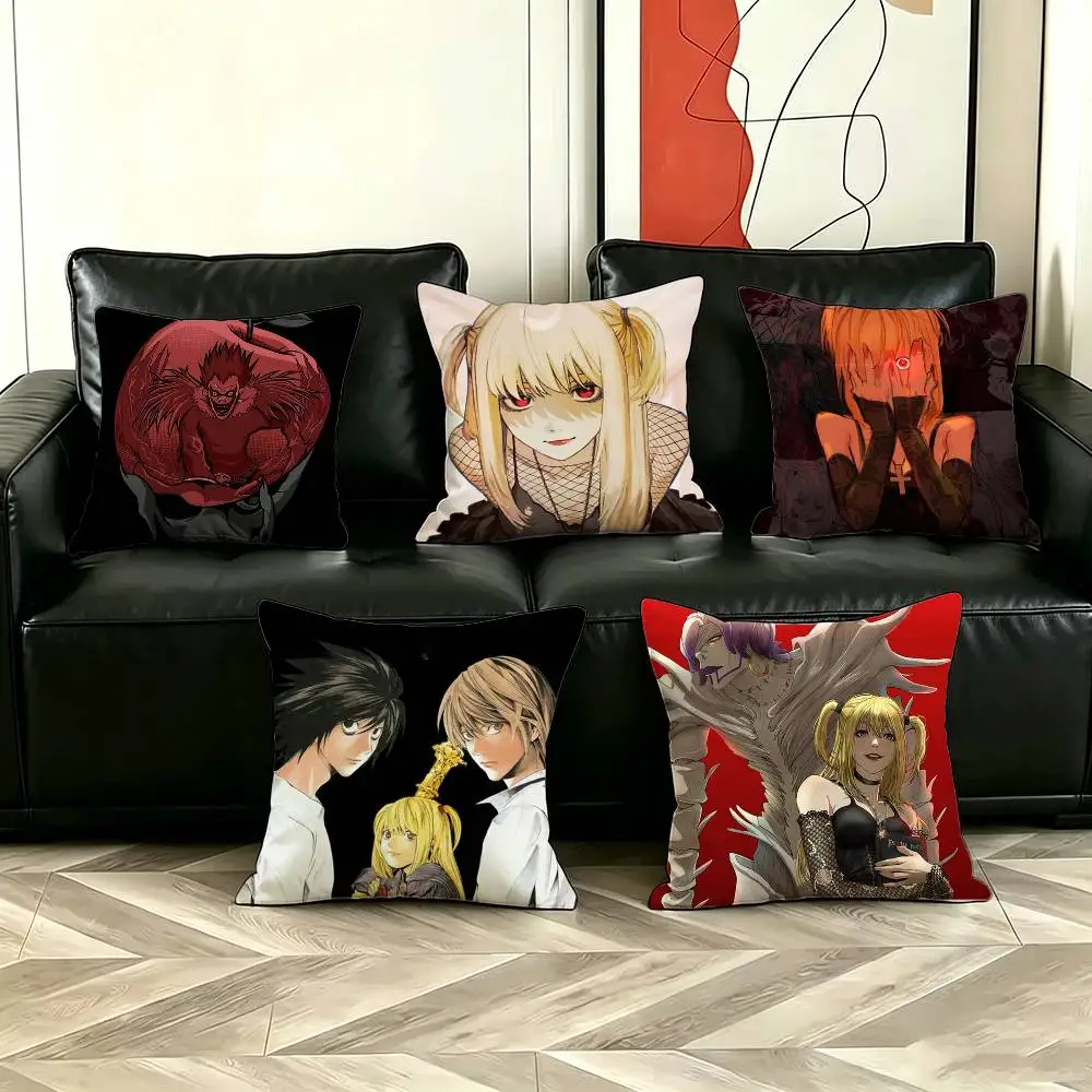 Classic Anime D-Death Note Pillow Case for Sofa Living Room Home office Decor Protective Cover