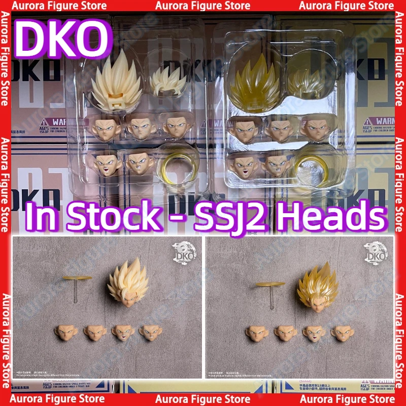 

В наличии DKO TOYS Dragon Ball Z SHF SSJ2 Super Saiyan 2 Son Goku Broly Heads Аксессуары Headsculpt Аниме Фигурка Подарок ПВХ