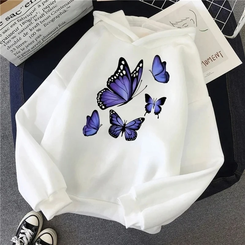 

Children's Creative Butterfly Printed Hoodie Street Style Hoodie Design Fashionable Sports Hoodie