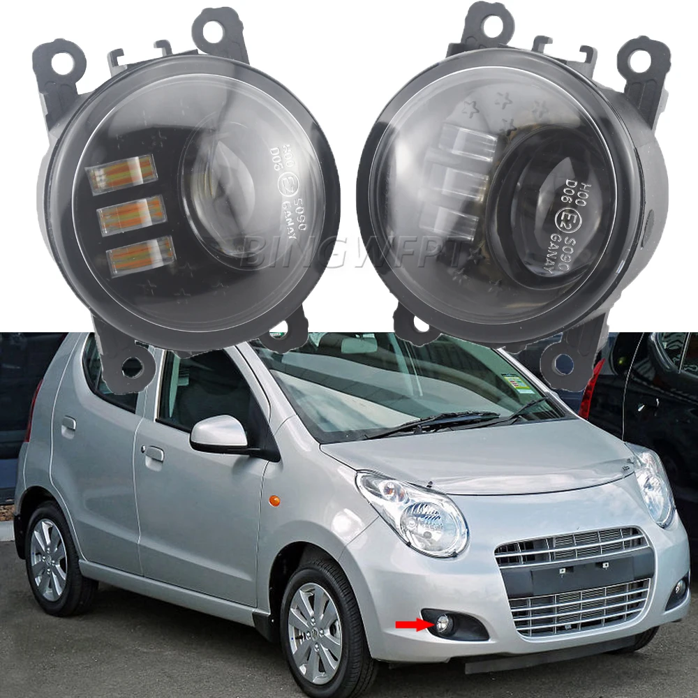 

Двойные дневные ходовые огни для Suzuki Alto A-star GF 2009 2010 2011 2012 2013 2014, противотуманные фары с линзами высокого качества, Автомобильные дневные ходовые огни