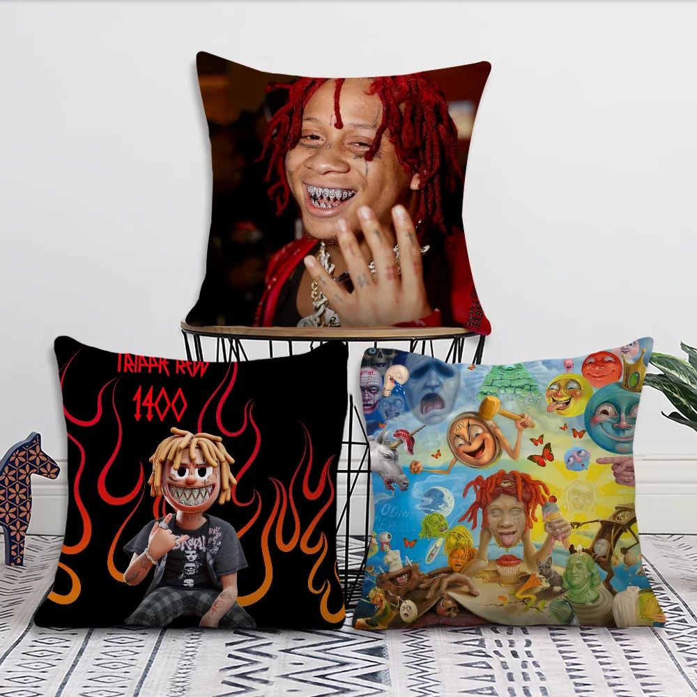

Rapper T-Trippie R-Redd 1400 Miss The Rag For Bedroom Car Coffee Shop Room and Living Room Sofa Decorative Pillow Cover Case