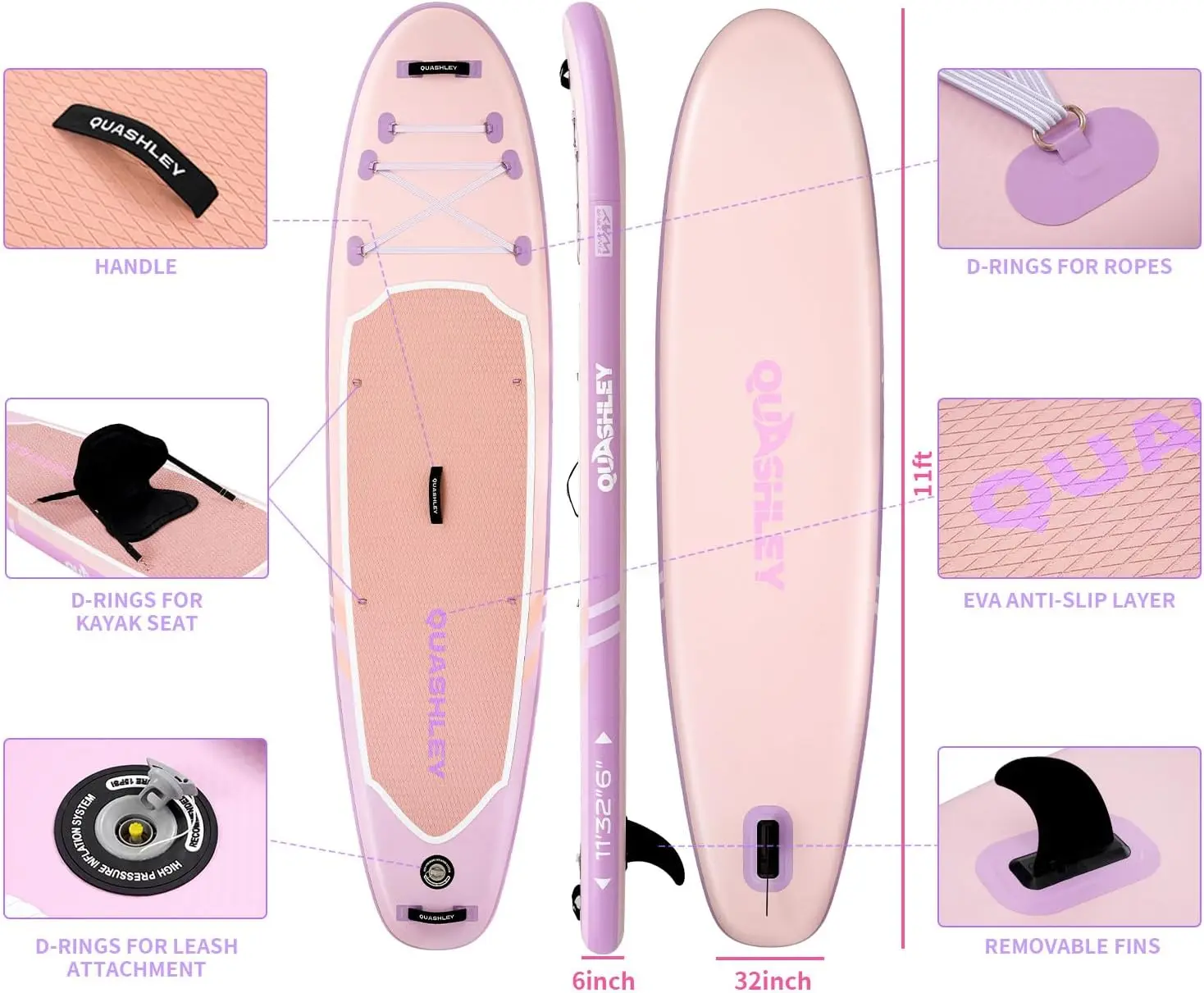 Inflatable Stand Up Paddle Board,Inflatable Paddleboards 32/34 Inch Wide,All Around SUP for Beginners with Lightweight