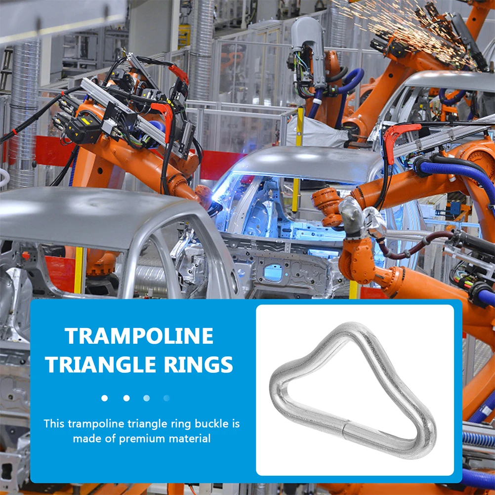 

70 Pcs Trampoline Metal Overall Buckles Accessories Portable Rings Galvanized Steel Wire Professional Parts Child