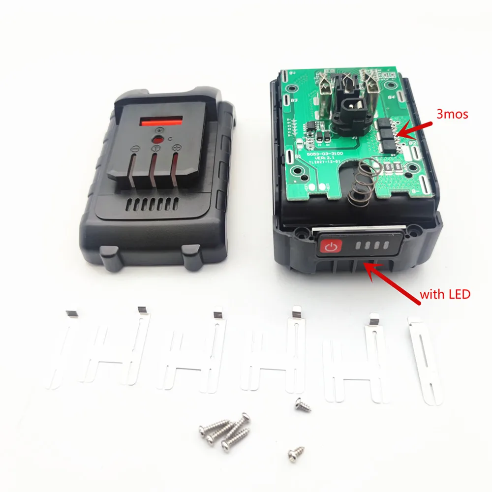 5s2p18650 21v Case 18v Mini śrubokręt pojemnik na baterie litowe do wiertarki akumulatorowa pompa do mycia z BMS 3mos
