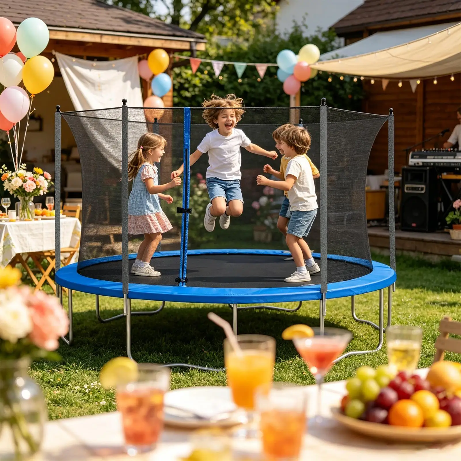 Trampoline Pole Foam Sleeve Weather Resistant Waterproof Dustproof Trampoline Enclosure Poles Sleeve For Kids Parents Daycare