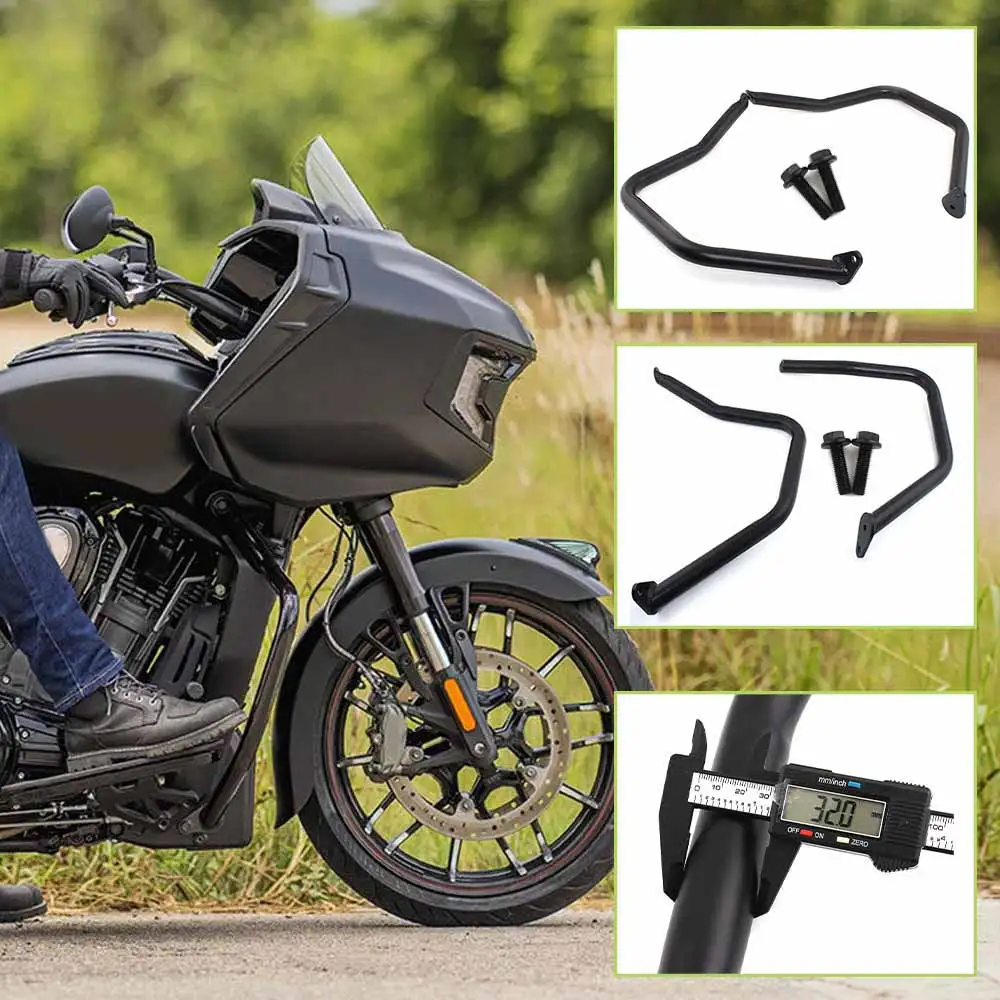 

Motorcycle Engine Guard Front Bumper Highway Crash Bars Protection For Indian Challenger Chieftain Roadmaster Pursuit 2020-2025