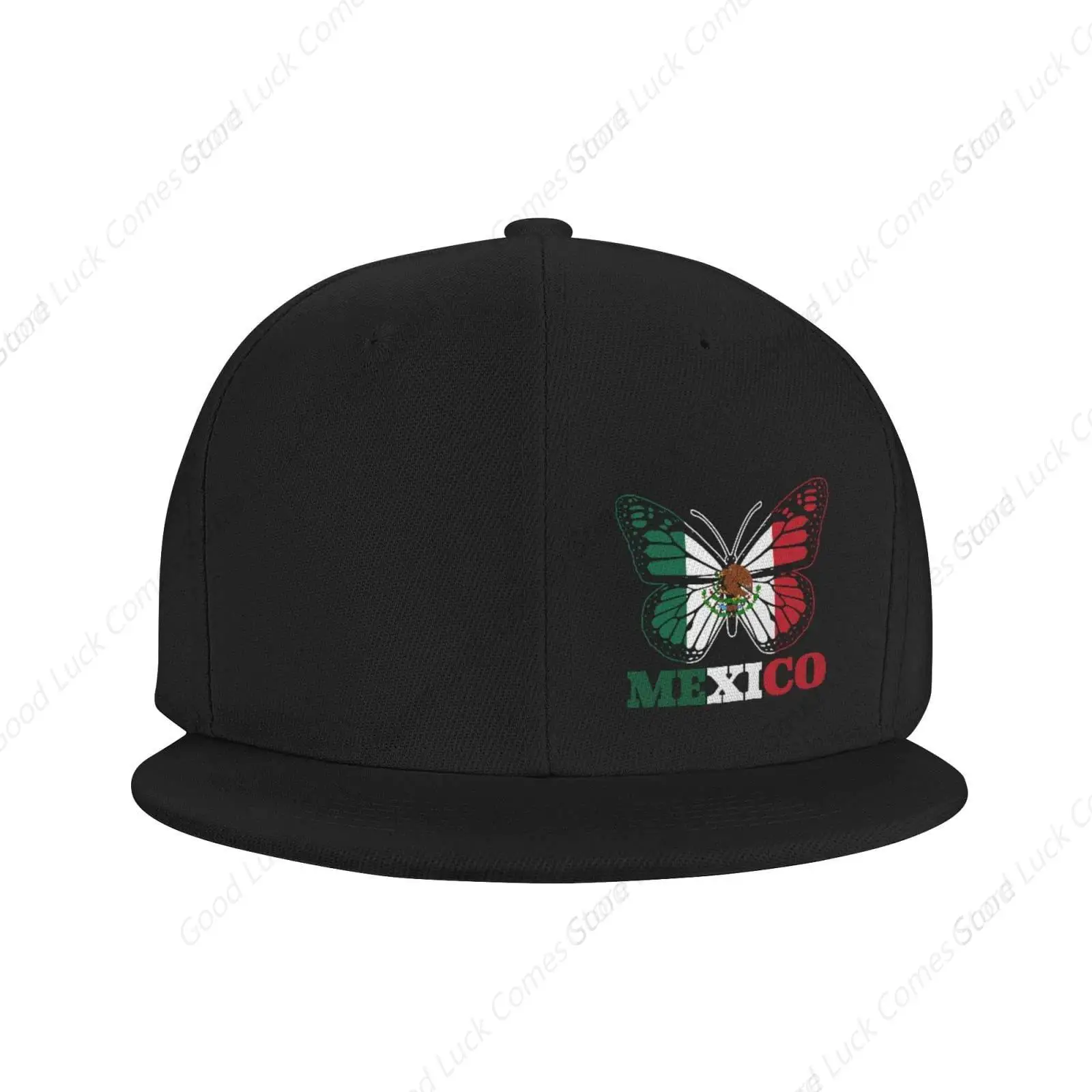 Butterfly Michoacan Mexico Mexican Flag Snapback Hats for Men Women Adjustable Flat Brim Baseball Cap Flat Bill Hat