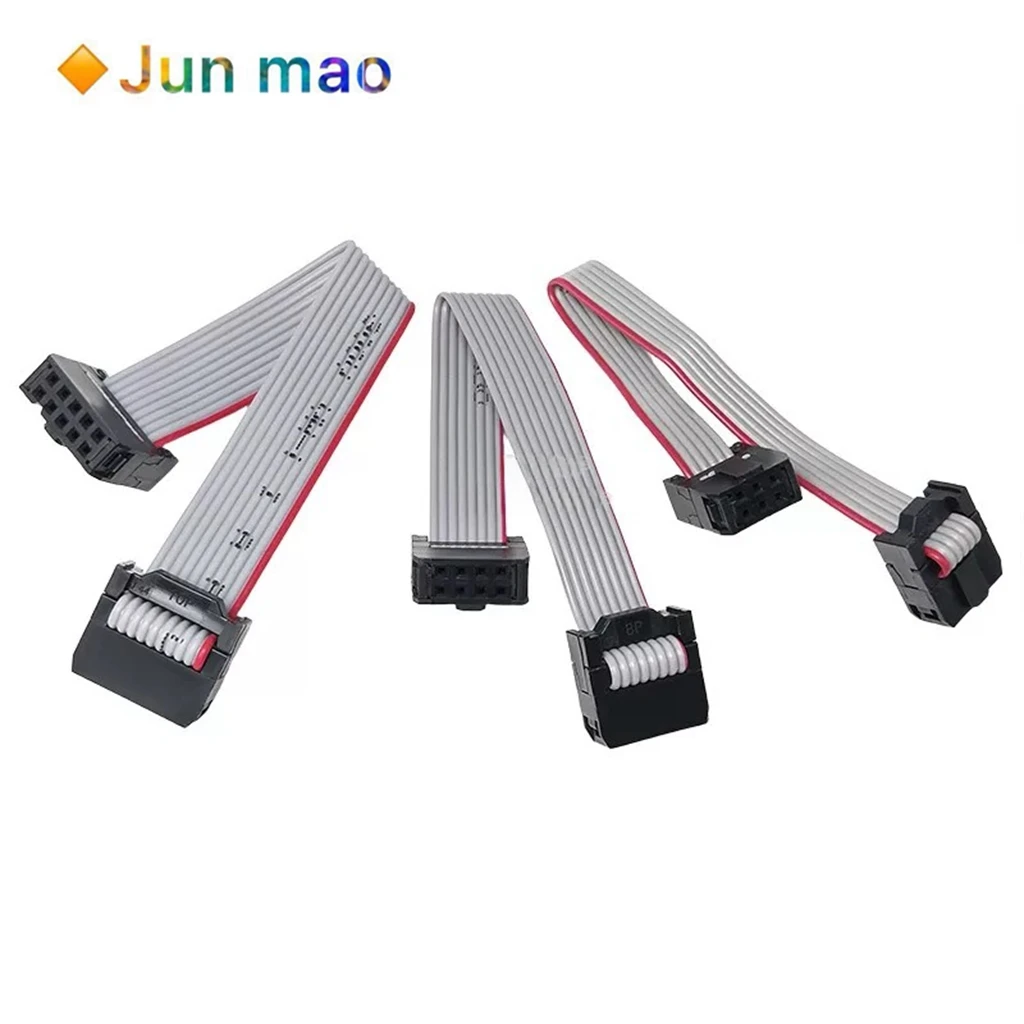 1PCS FC gray ribbon cable 10P/16P/20P/26P spacing 2.54MM gray ribbon cable LED screen connected to JTAG download cable