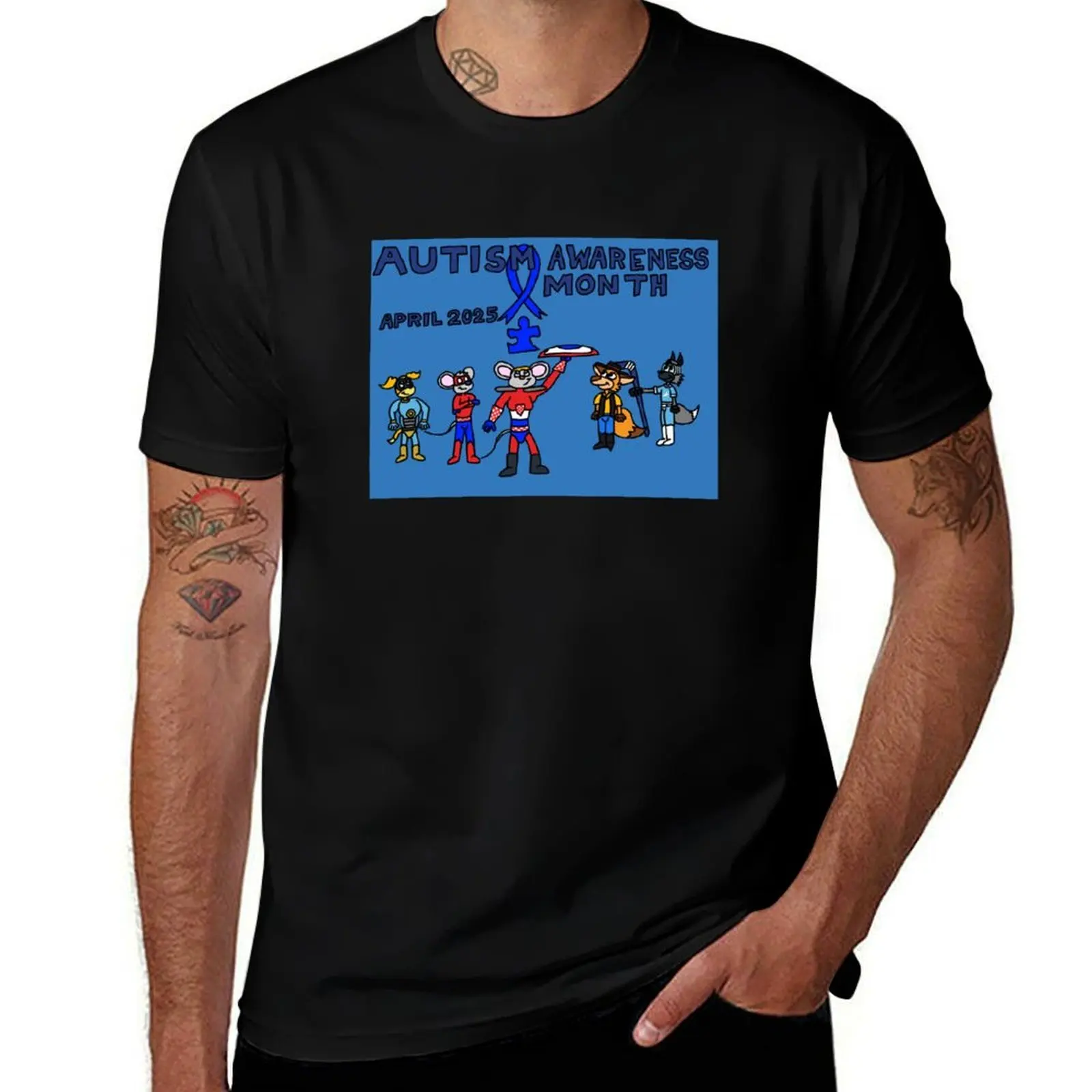 

Autism Awareness 2025 T-Shirt man t shirt cotton mens graphic t shirts g man t shirts for men T-shirt