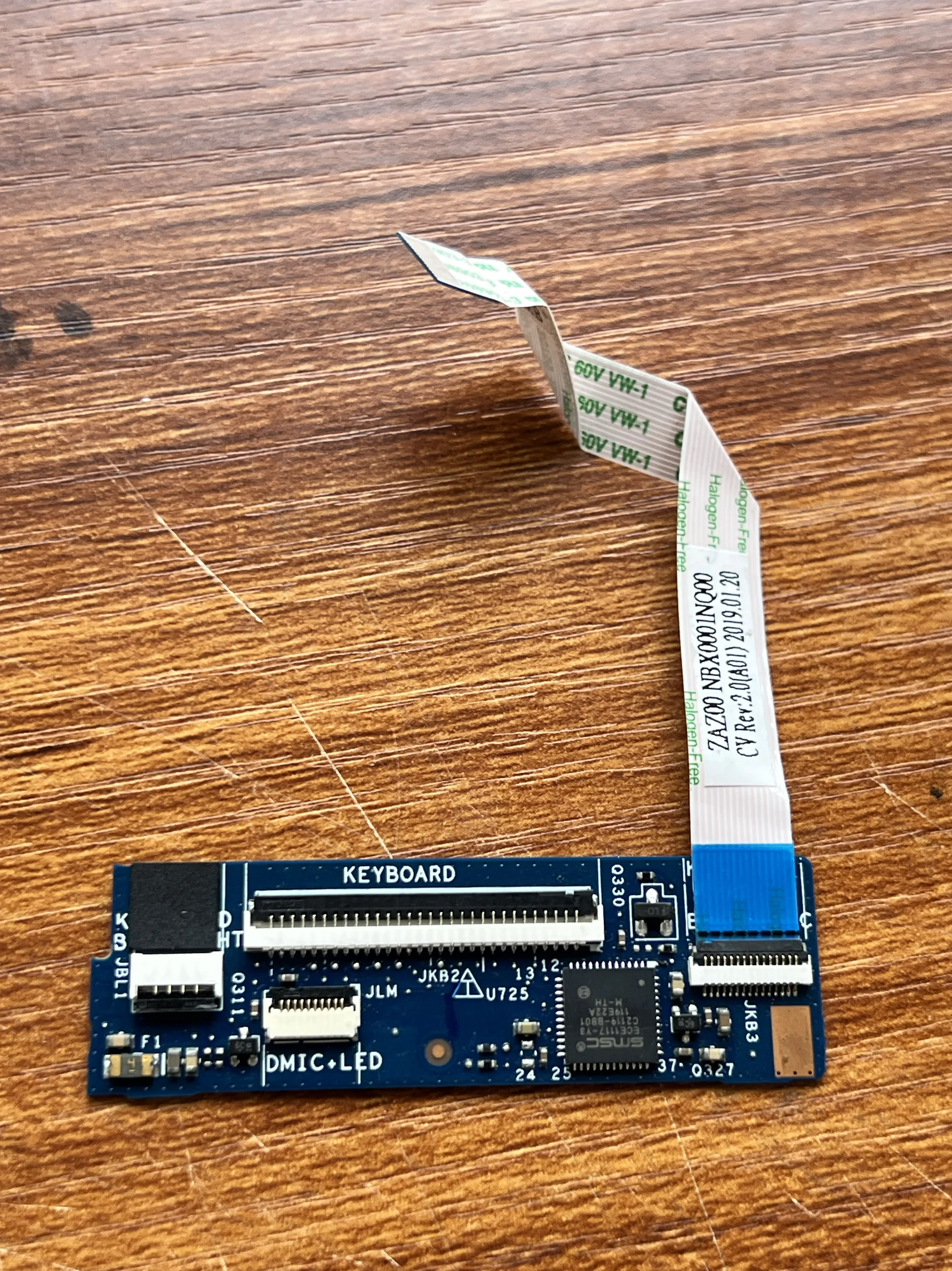 

Новая плата контроллера клавиатуры для ноутбука DELL XPS 13 9343 9350 9360 P54G с кабелем LS-B442P NBX0001N000