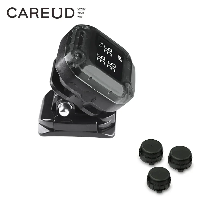Motorcycle Wireless Tire Pressure Monitoring System 3 External Internal Tricycle Bike Tpms Tyre Pressure Monitor Sensors
