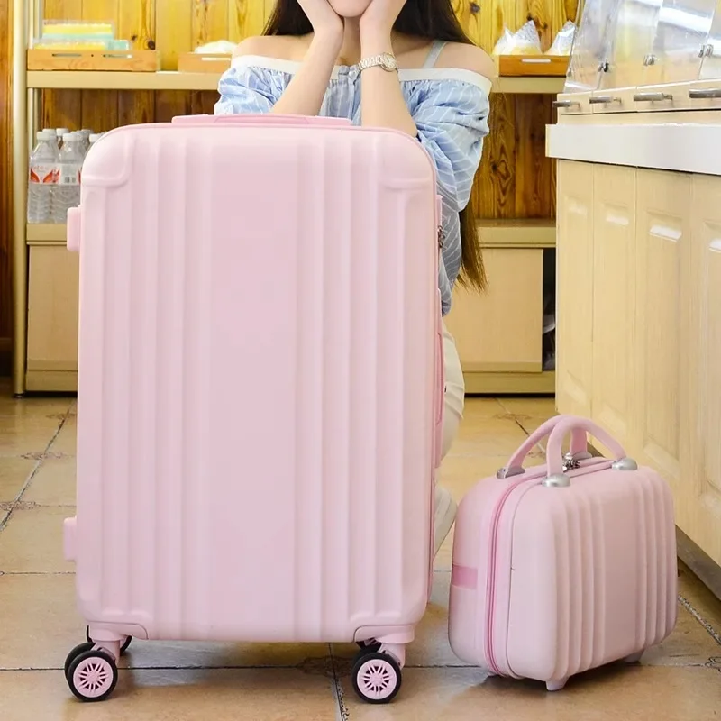 Suitcase Fashion Password Trolley Case 20/24/28" Female Lightweight Luggage Carry on Suitcases Rolling Luggage Set Travel Bag