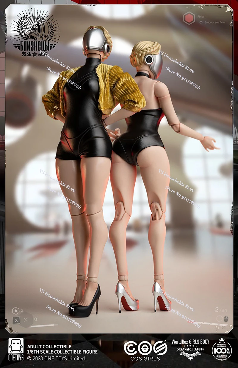 Onetoys CosplayGirl CG002 1/6 Movable Twin Sisters Action Figure Robot Girl Mini Delicate 12