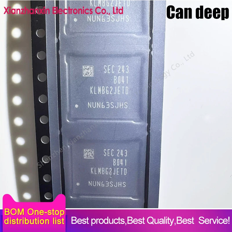 1pcs/lot KLMBG2JETD-B041 KLMBG2JETD BGA153 EMMC 5.1 32GB Memory chip in stock