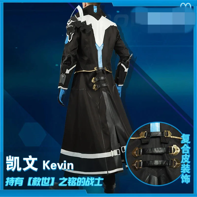 

Аниме Косплей Игра Honkai Impact 3 Кевин Каслана Костюмы Хэллоуин Мужская накидка Пальто Брюки Верхний парик Обувь Сапоги для взрослых Плащ Перчатки