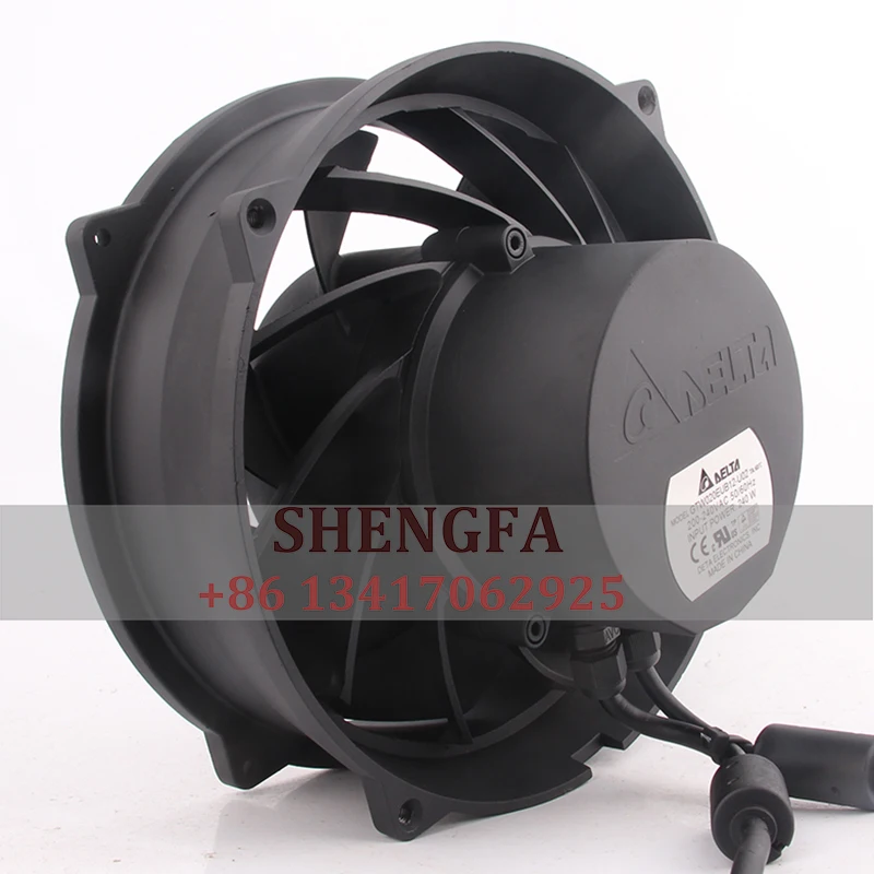 DELTA Case Fan Dual Ball Bearing GTW020EUB12-U02 200-240V 240W PWM Industrial Machine Metal High Air Volume Cooling Fan