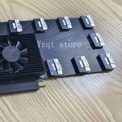 High-Performance PCIe 4.0 Switch with PEX88096, 10×SFF-8654 8i for NVMe Storage & AI GPU Scaling
