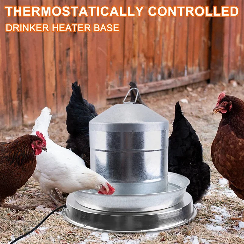 AAAC-Drinking Bucket Heater Chicken Heater Poultry Farming Bucket Heating Base Ice Melter