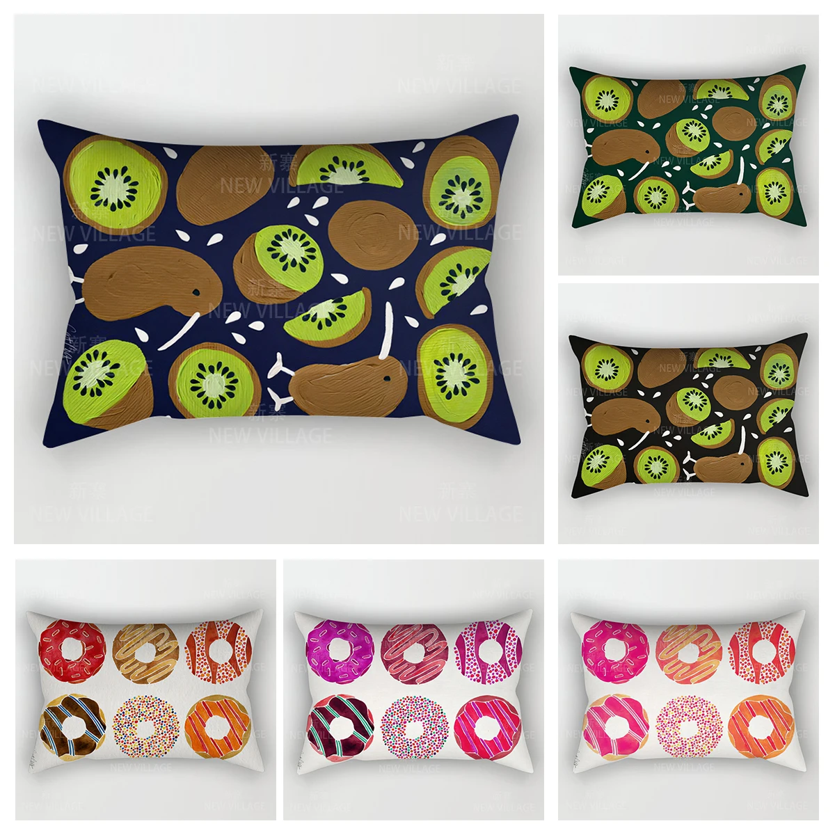 Modern Decorative Cushion for Home Living  Donut Room Decor Throw Pillow Cover 48*74 children 30x50cm 40x60cm 50x70cm