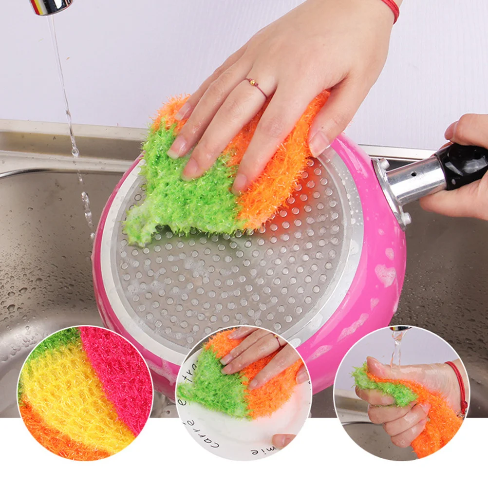

4Pcs Strawberry Dish Towel Creative Cleaning Cloth Kitchen Wash Towel Oil Removal Drying Rope Colorful Random Cleaning Cloth