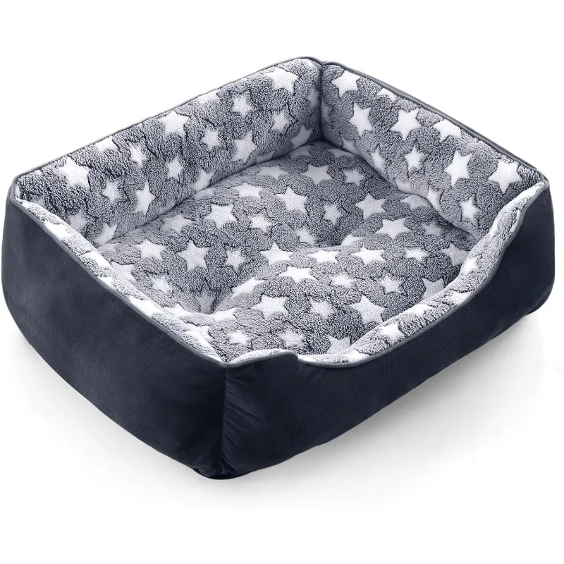 Rectangle Dog Bed for Large Dogs, Cozy Washable Bed Orthopedic Dog Sofa Bed, Pet Cuddler Anti-Slip Bottom