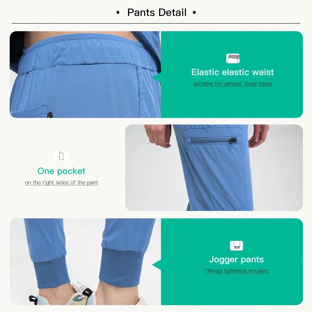 Pharmacist Nursing Uniform Medical Scrub Set Unisex Pet Grooming Work Clothes Dental Clinic Nurse Uniform Multicolour Scrub Sets