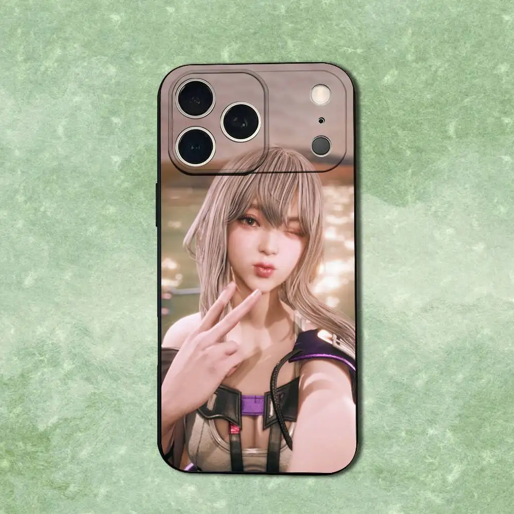 Funda de teléfono Cute Art S-Stellar B-Blades para iPhone 14,13,17,12,11,16,15,Plus,Pro Max,XS,X,XR,SE,Mini,funda negra de silicona suave