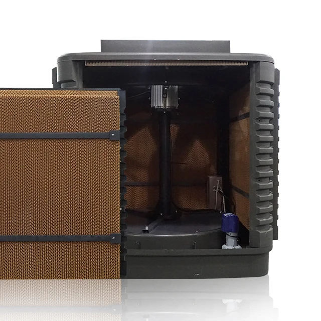 Industrial Evaporative air Cooler 250W Made of ABS with 55L Water tank with Remote and Timer