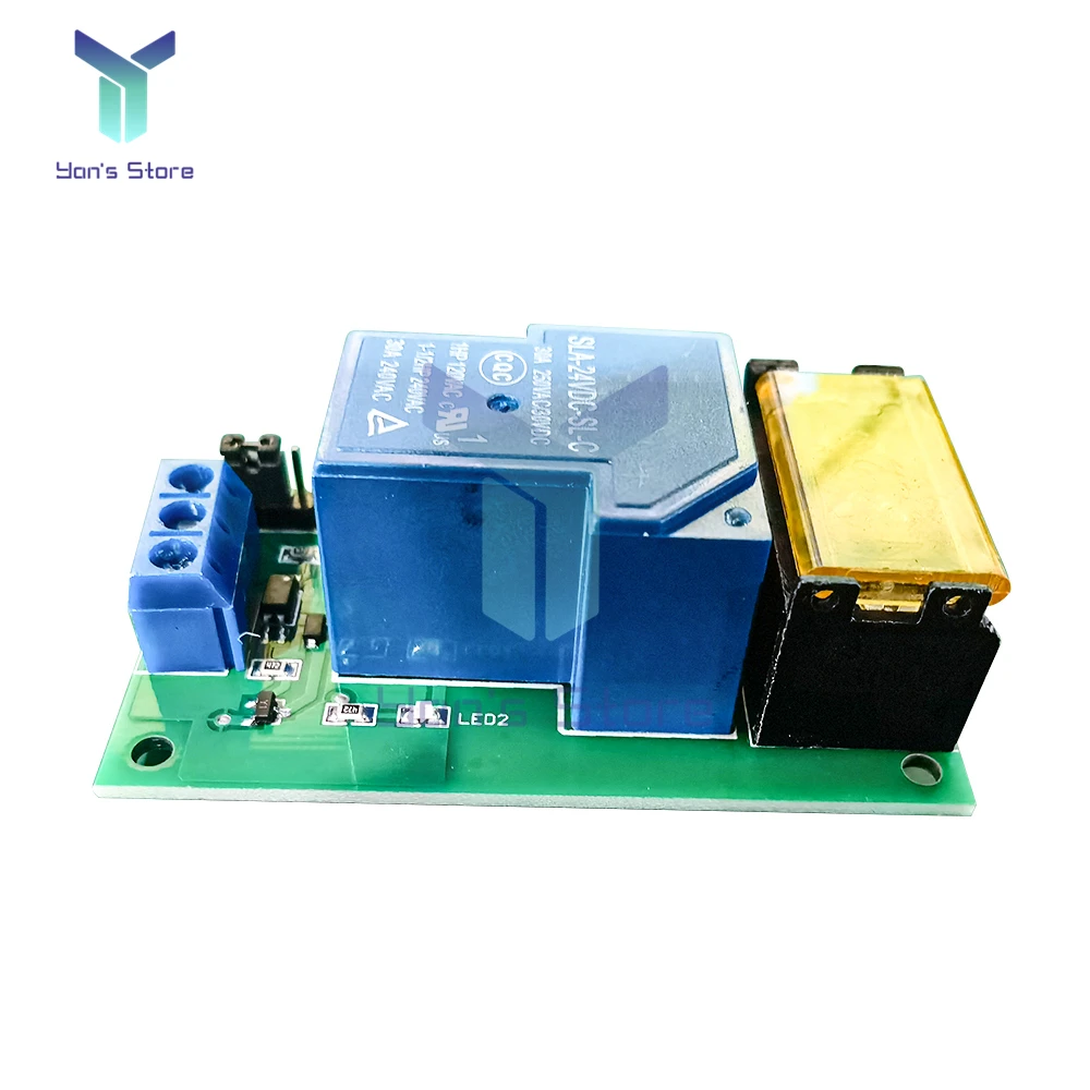 30A High Power Relay Module Single Channel High and Low Level Trigger Optocoupler Isolation 5V 12V 24V Relay Module