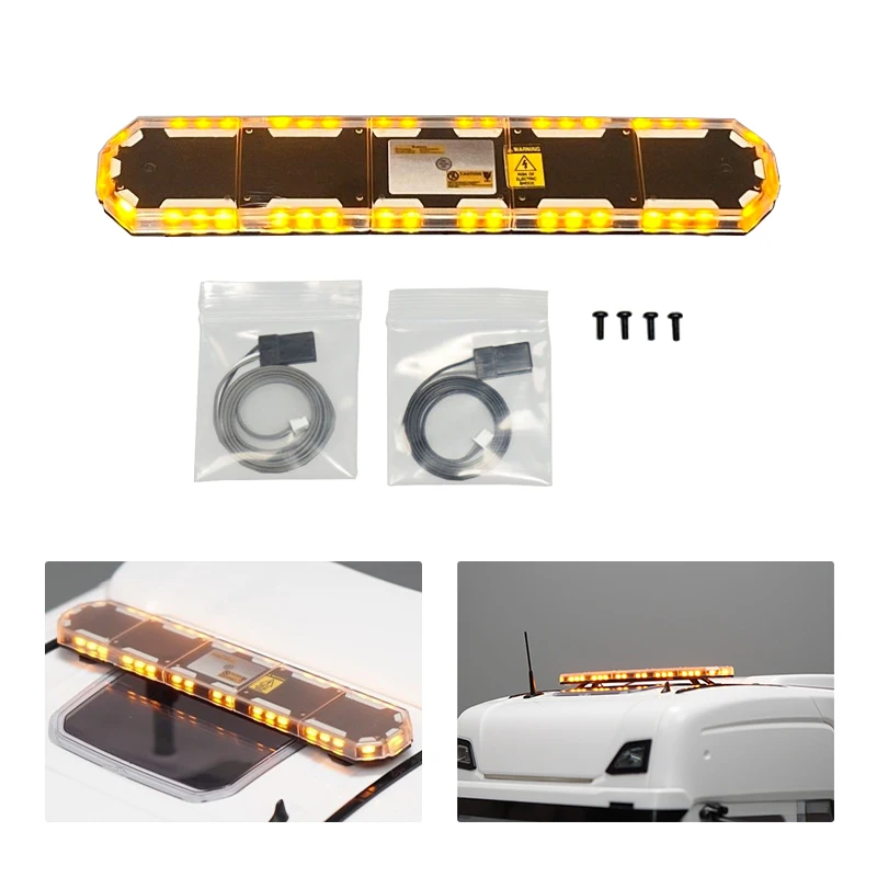 

Warning Light LED 5V-6V Pastic Roof Lamp for 1/14 DIY TAMIYAYA Radio Control Tractor Truck RC Hydraulic Dumper Model Lorry Car