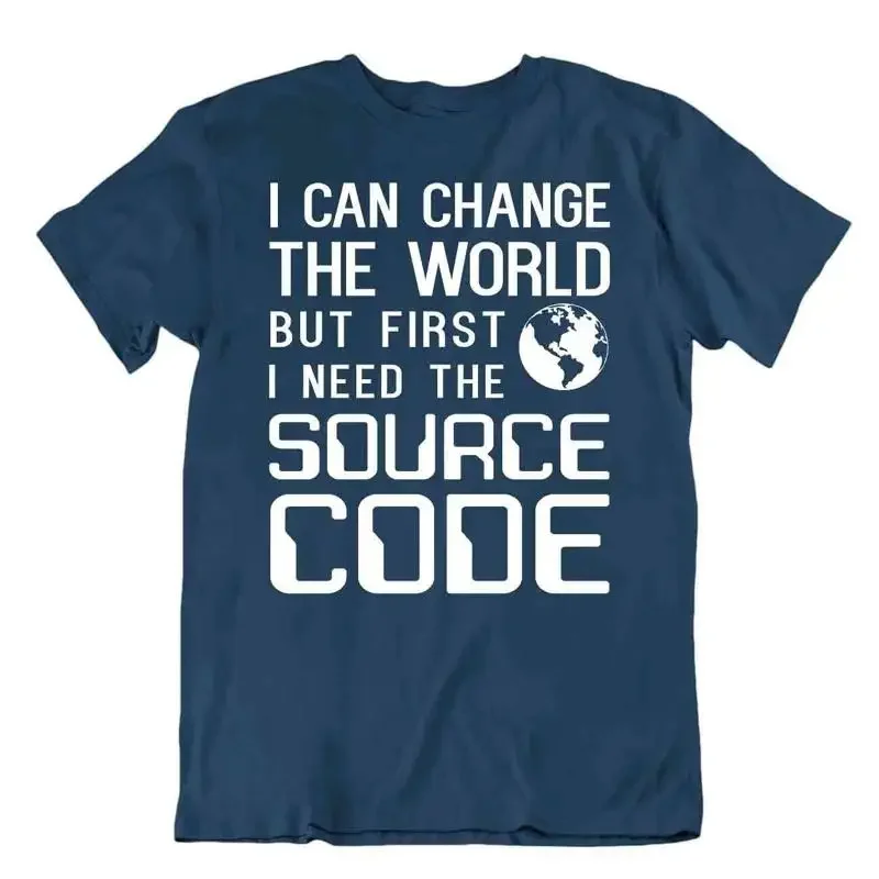 Source Code Tshirt Programmer T Shirt Computer Comic Joke Tee Shirt