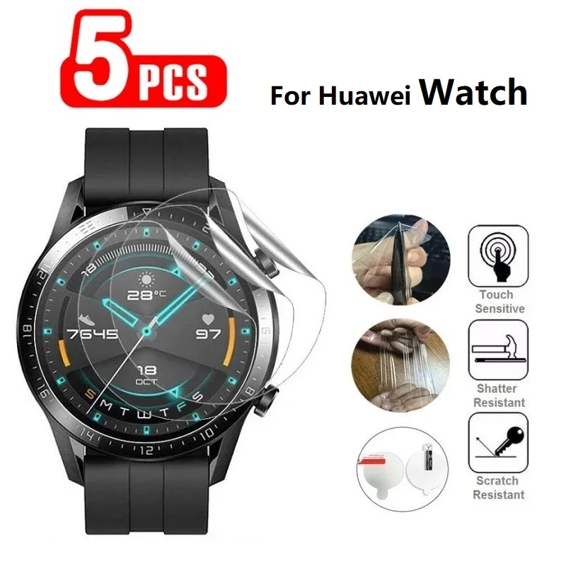 

Защитная пленка для часов Huawei Watch 3 GT 2 3 42 мм 46 мм 2e Pro, Гидрогелевая пленка для защиты экрана GT 3 Pro 43 мм 46 мм 3SE