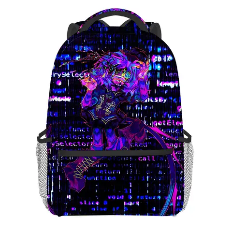 Fashion Novelty Cool Murder Drones student Bookbag Notebook Backpacks 3D Print Oxford Waterproof Boys/Girls Travel Backpacks