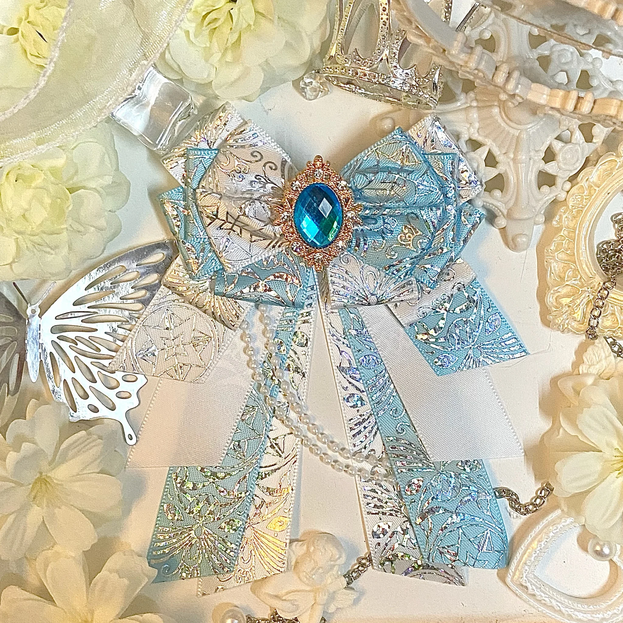 قوس عصا دعم DIY، مروحة دعم، ضوء متدفق، مواد محيطية رائعة، حقيبة ألم Gu Mei Ba Ji Tuo، Lolita