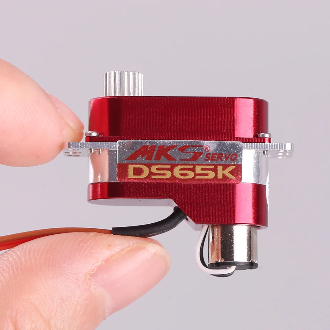 MKS DS65K Servo Hollow Cup Motor CNC Shell Metal Tooth DLG Glider 6.5g Lightweight 2.2KG Steering Gear