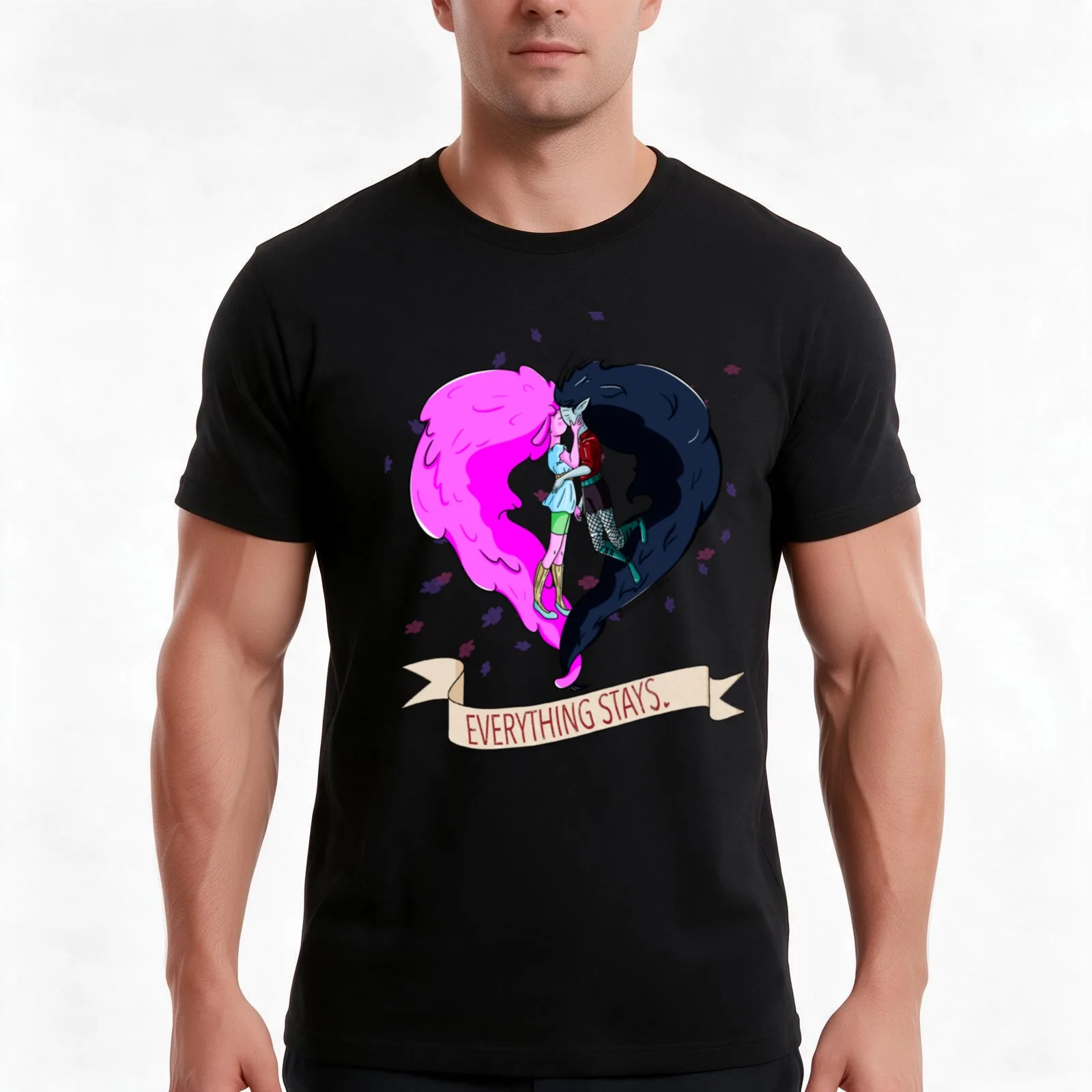 Bubbline T-Shirt Summer Casual Cotton Tee Oversized Streetwear Tops Vintage Graphic Print Loose Fit Short Sleeve