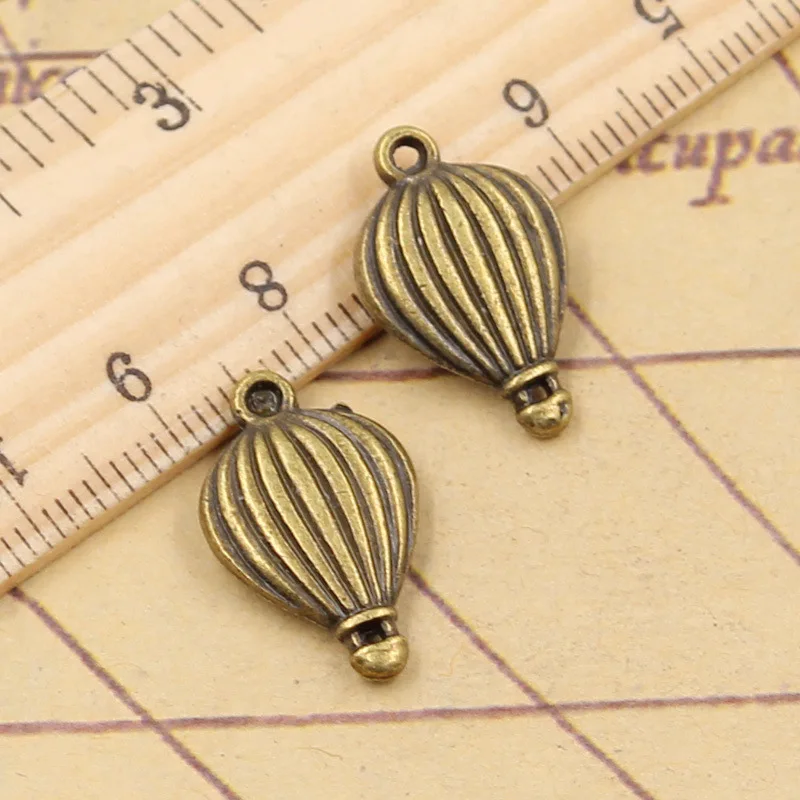 21x13mm Elegant Hot Air Balloon DIY Pendant Charm EF4105