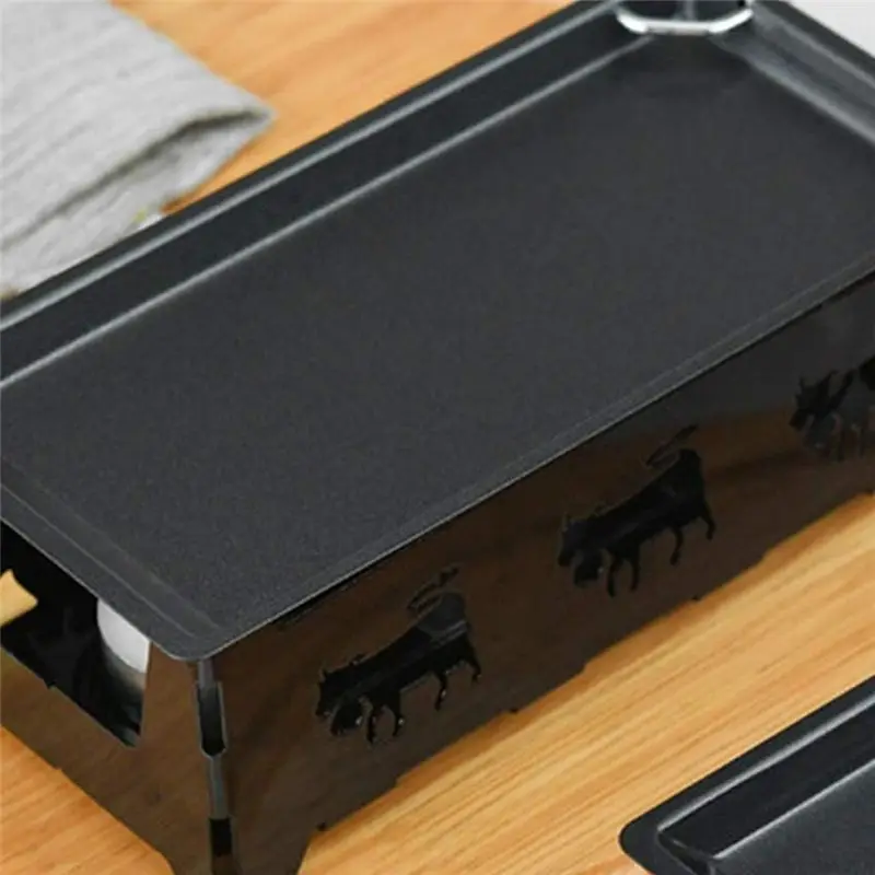 AC88 Non-Stick Cheese Grill Set with Spatula, Cheese Melter Pan Foldable Handle Baking Sheet Kitchen Gadgets, Black