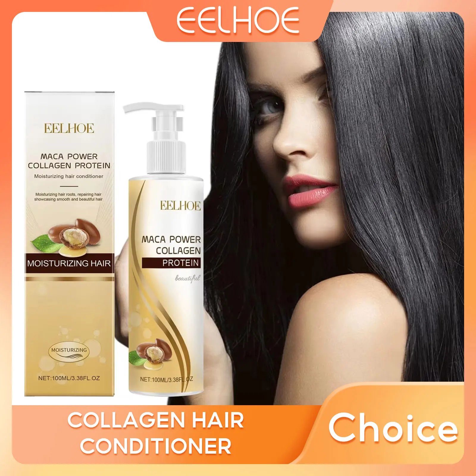 EELHOE Hair Conditioner Collagen Moisturizing Smoothing Hair Repair Cream Scalp Treatment Smooth Silky Nourishing Hair Care Mask