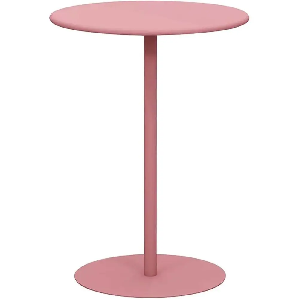 

Компактный стол-бистро с металлическим основанием и высокой столешницей для небольших помещений, круглый коктейльный стол, идеально подходит для гостиных и столовых, розовый (70x70 см)