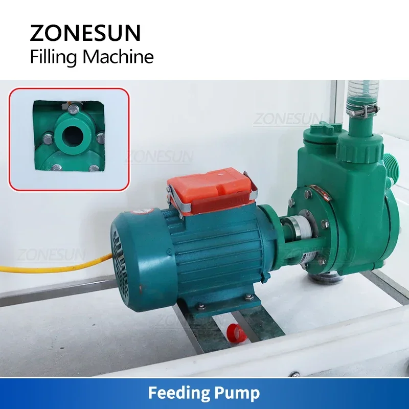 

ZONESUN ZS-YTCR6 Corrosive Strong Acid Liquid Filling Machine Disinfectant Acid Alkali Sanitizer Bleach Bottle Filler